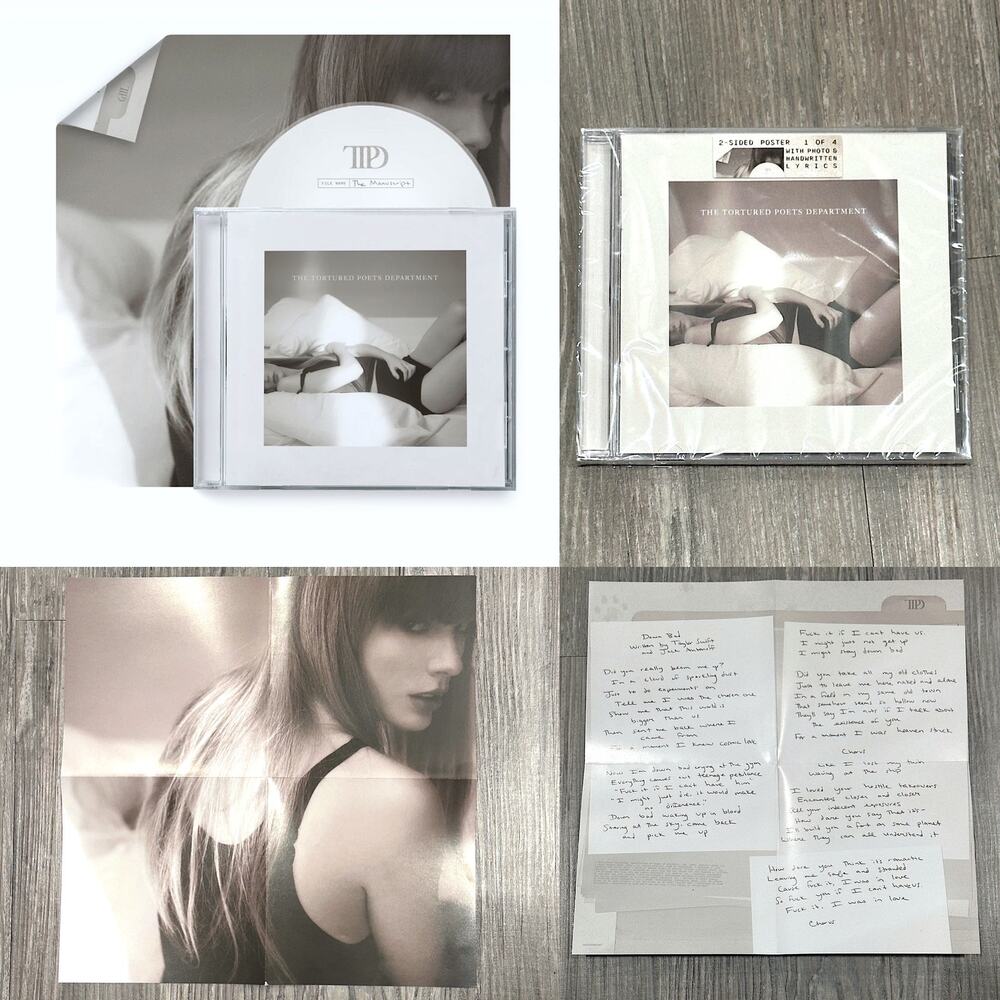 The Tortured Poets Department CD Bonus Track The Manuscript & Poster